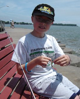 Even the bait doesn't slow Ian down